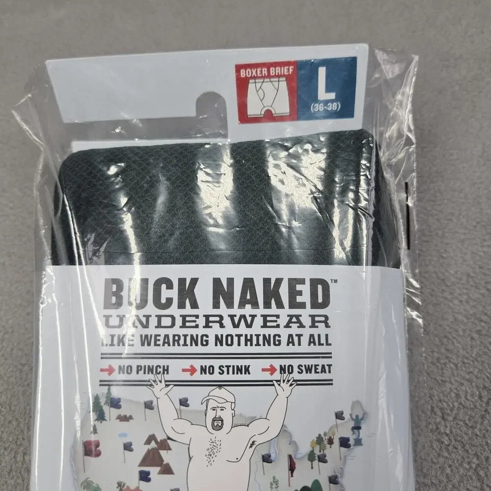 Duluth Buck Naked Men's Size‎ L Boxer Briefs Performance Style 76015 Dark Gray